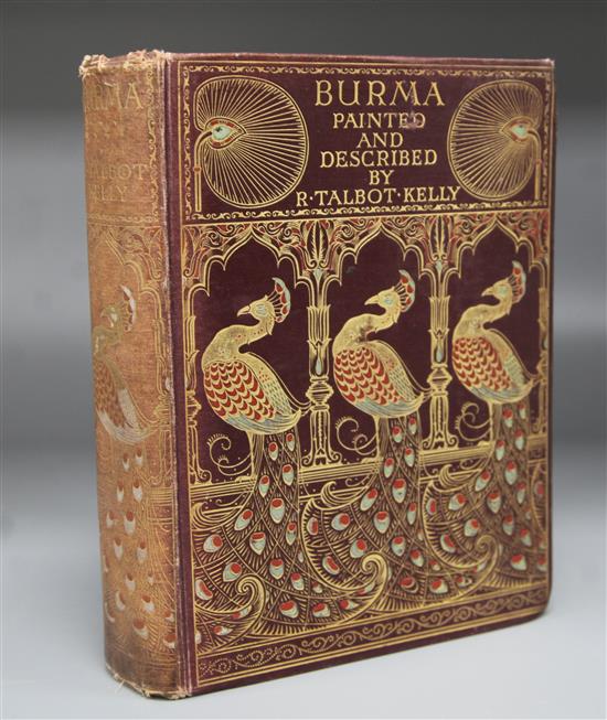 Kelly, Robert Talbot - Burma: Painted and Described by ..., cloth, with folded map and 75 colour illustrations, Adam